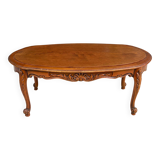Vintage Louis XV wooden coffee table 115cm