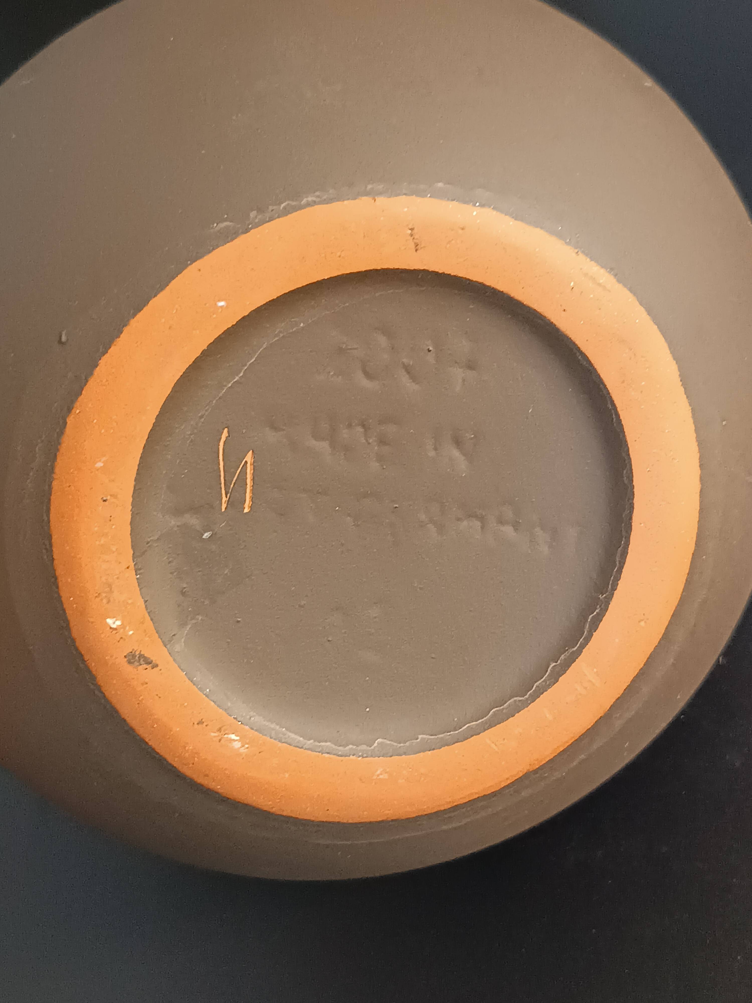 German terracotta vase Hanns Welling, Ernst Borens, 1960