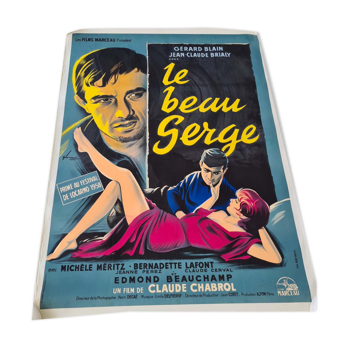 Great cinema affiche entoilee 120x160 cm