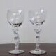 Set of 2 vintage Bayel crystal wine glasses