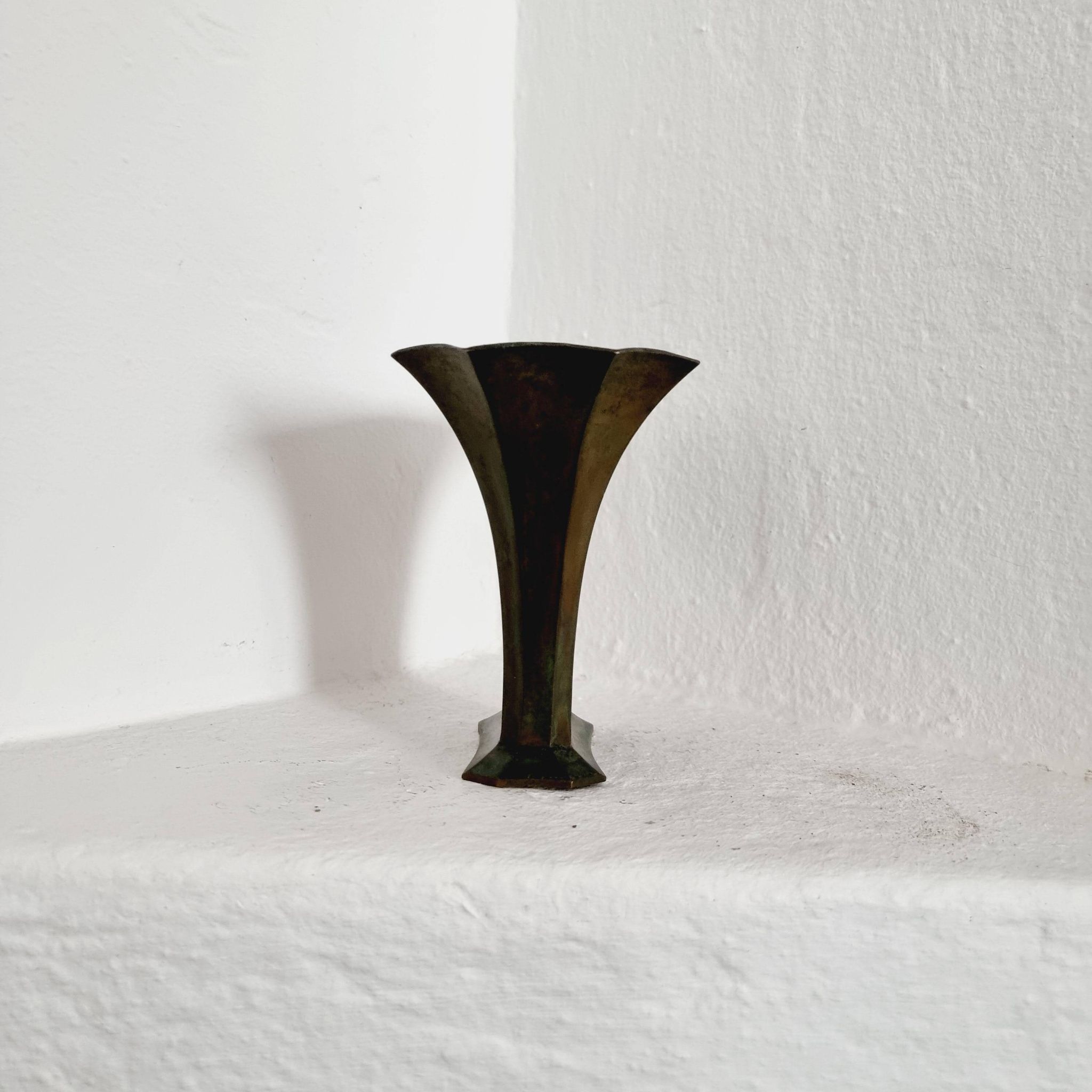 Sune Bäckström, Solid bronze vase, Swedish grace / Art Deco