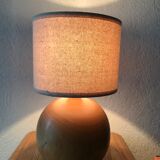 Light wooden ball lamp foot