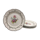 6 flat plates "Digoin Sarreguemines" model Arabesques