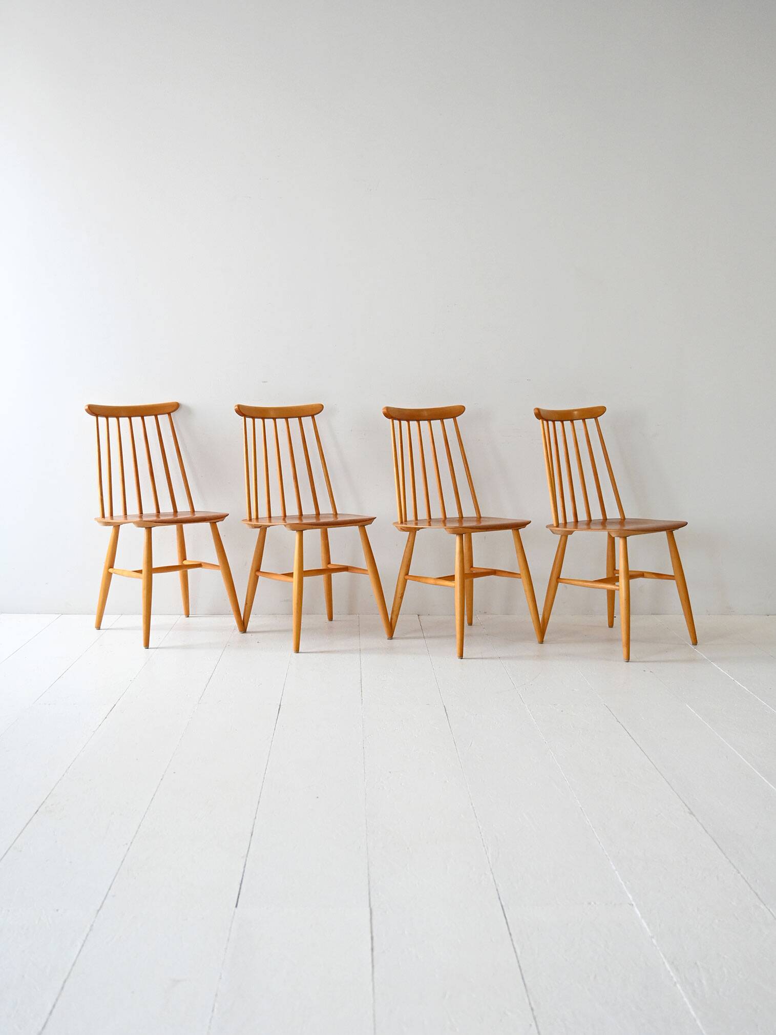 Ensemble de 4 chaises scandinaves Fanett par Ilmari Tapiovaara