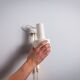 Pair of adjustable wall lamps designed by Per Sundstedt for Kosta Lampan