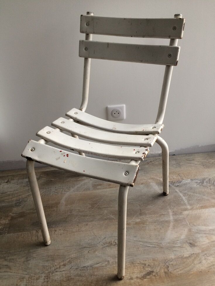 Chairs all steel in their original patina.