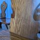 Set of 8 Farmhouse Tyrolean Chair with Heart Cutout Back / 1970s Vintage Di