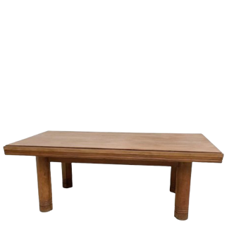 Charles Dudouyt solid oak dining table