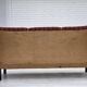 1960s, Danish 3-seater sofa, red furniture wool, beech wood.