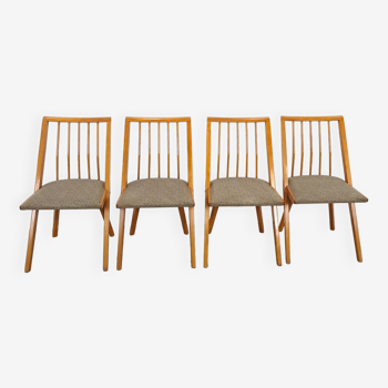 Ensemble de chaises de salle à manger en bois vintage