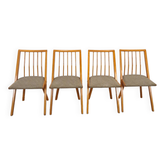 Ensemble de chaises de salle à manger en bois vintage