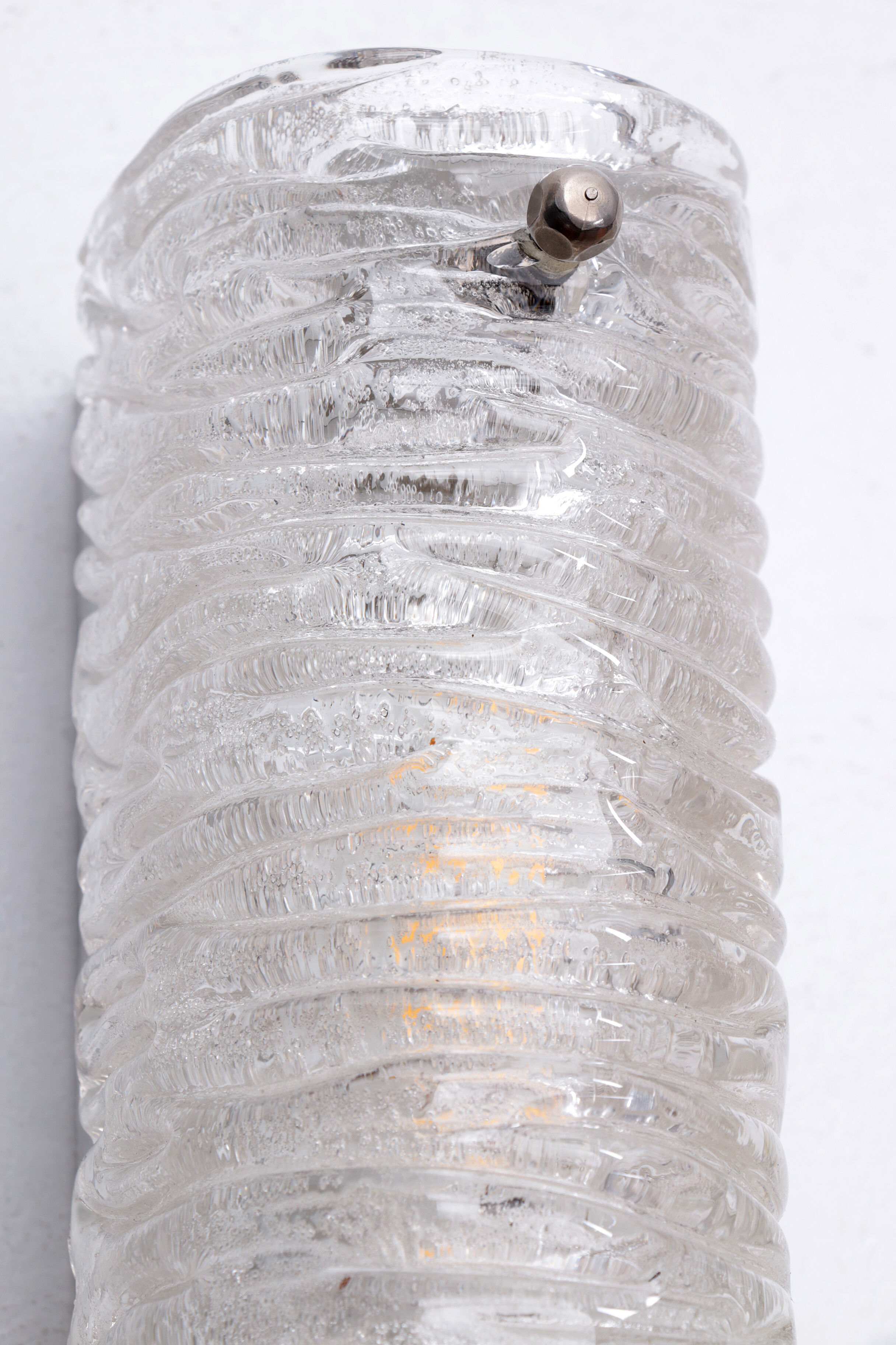 Set Elongated wall lamps by Honsel Leuchten with bubble glass, 1960