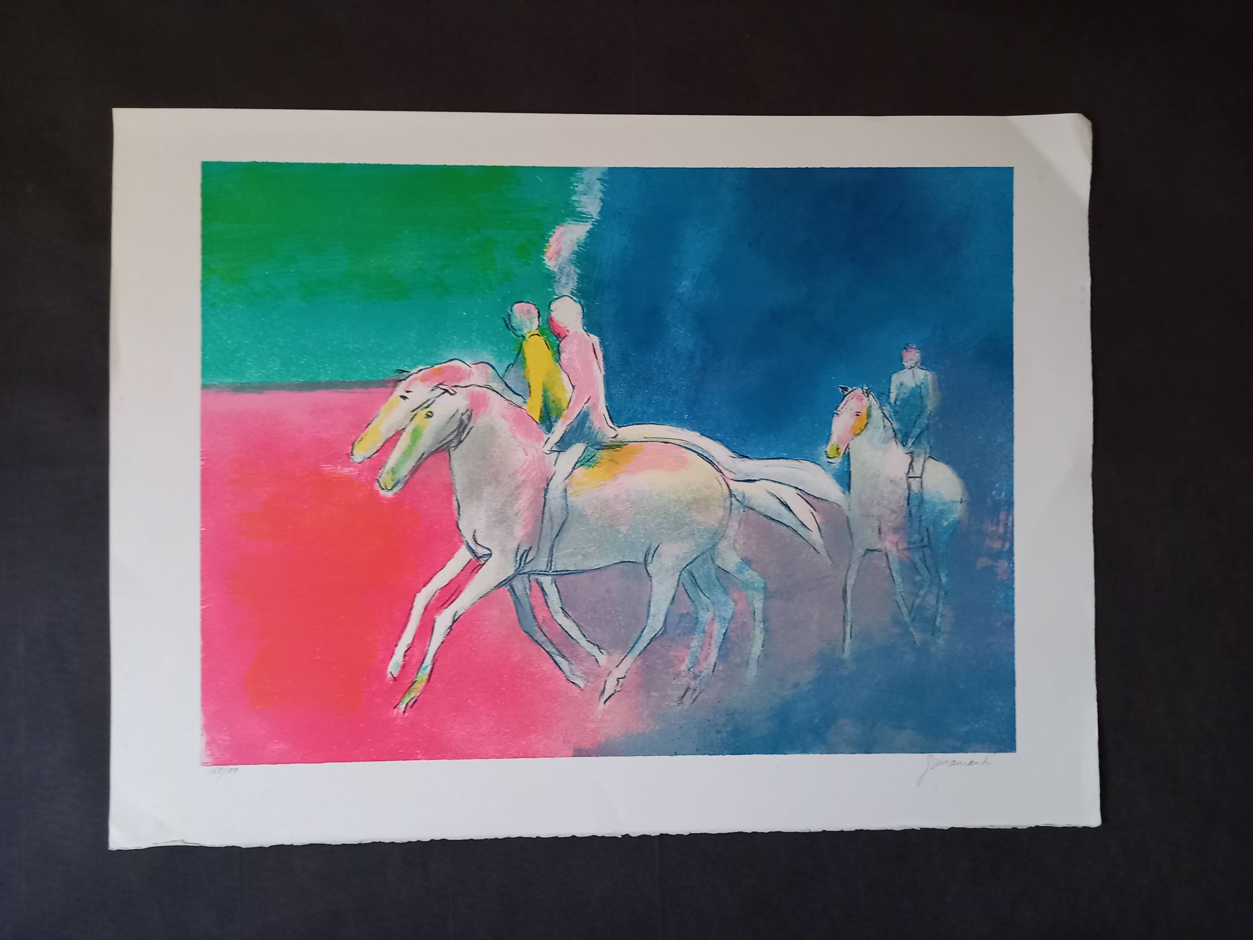 Lithographie originale de Paul Guiramand (1926-2007) 