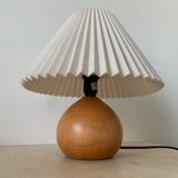 Solid wood bedside lamp