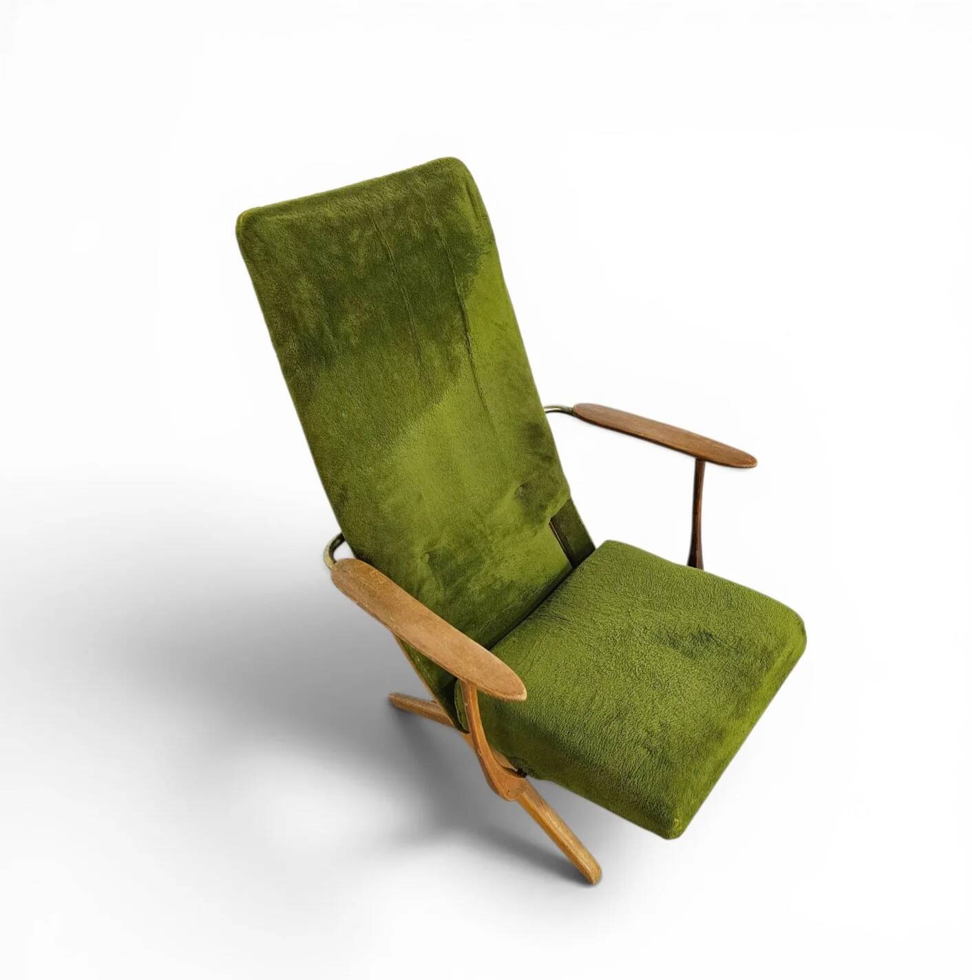 2 x 20th-century vintage design reclining armchairs