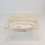 Italian travertine coffee table, 1980's