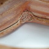 Heart-shaped mould in stoneware from La Borne, signed Bottani Dechaud