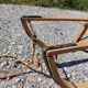 Old large sled in solid beech - 111 cm