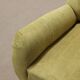 Vintage armchair in painted wood and velvet, Italy, 1950s-60s.