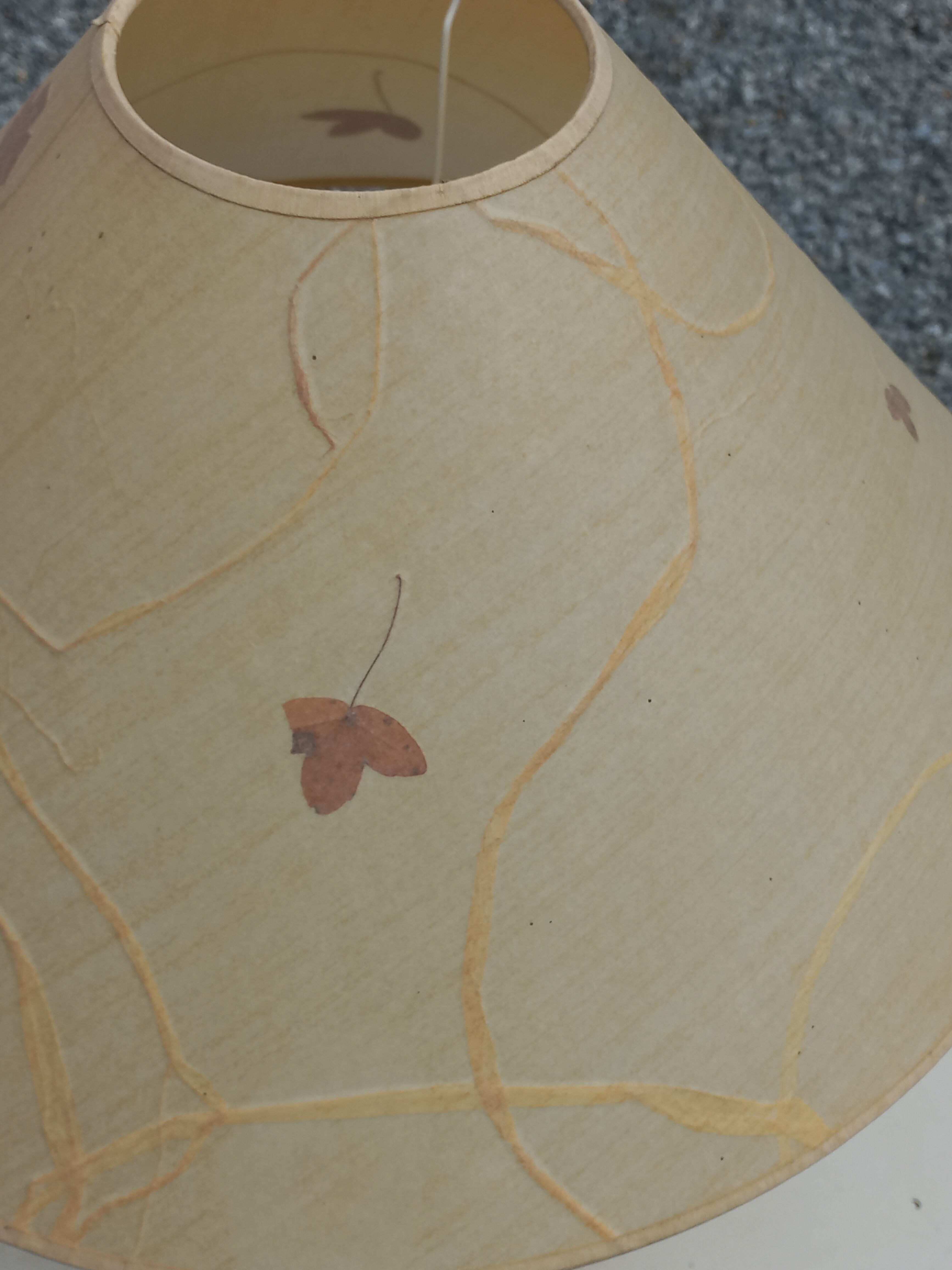 Ceramic lamp by Vallauris Fonck and Matéo lampshade of origin