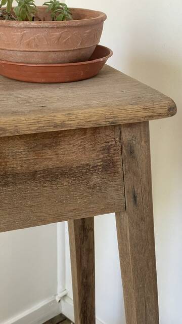 Vintage Oak Workbench Stool