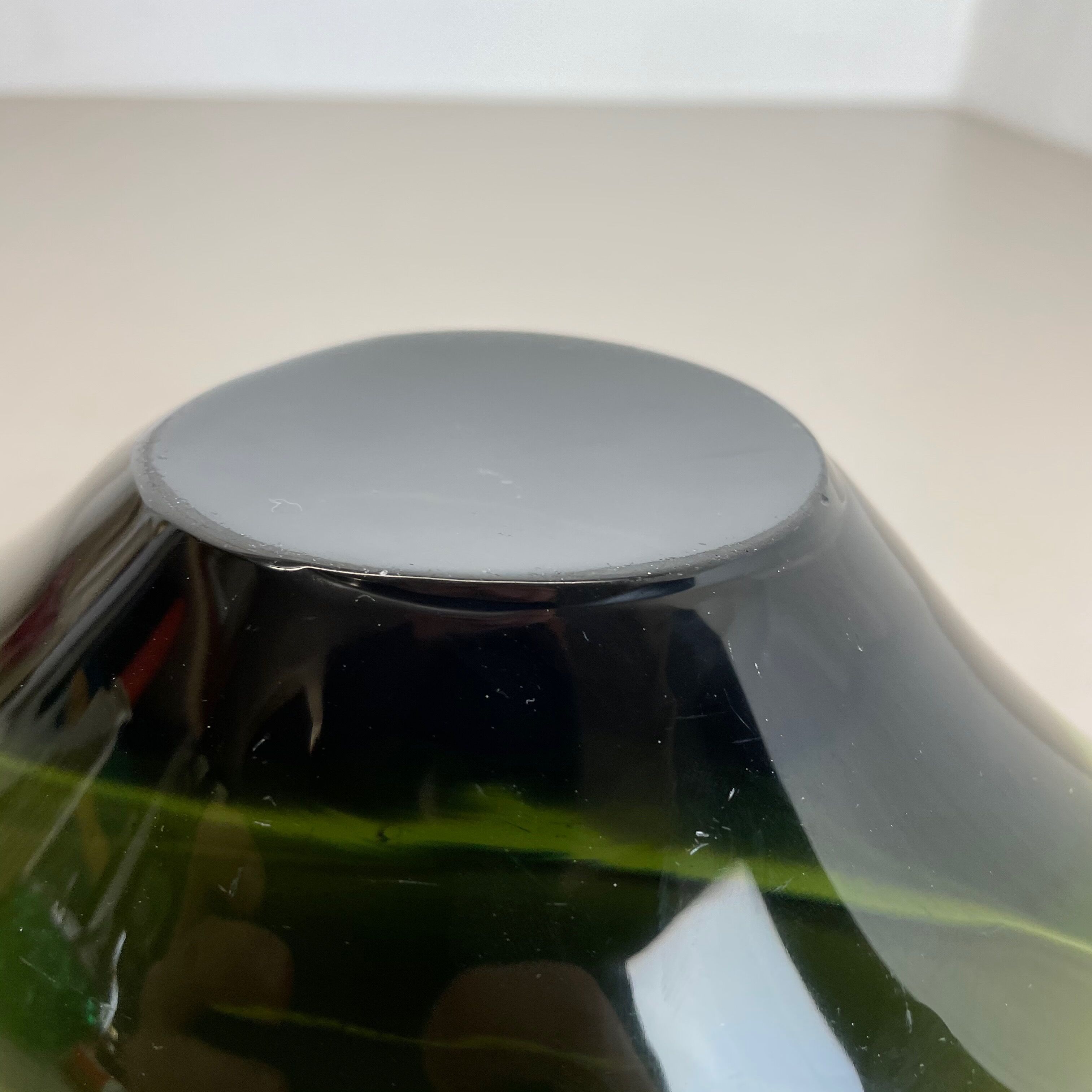 Large 1,5kg Murano Sculptural Glass Element Shell Ashtray Murano, Italy, 1970