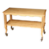 Large serving trolley in blond wood from... matignon! (2/2)
