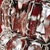 Old chandelier pampilles & chiseled metal