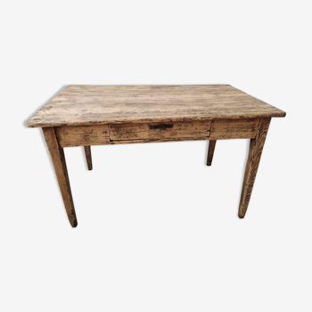 Brutalist raw wood desk