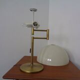 Adjustable Brass and Plastic Desk Lamp from Staff, 1960s