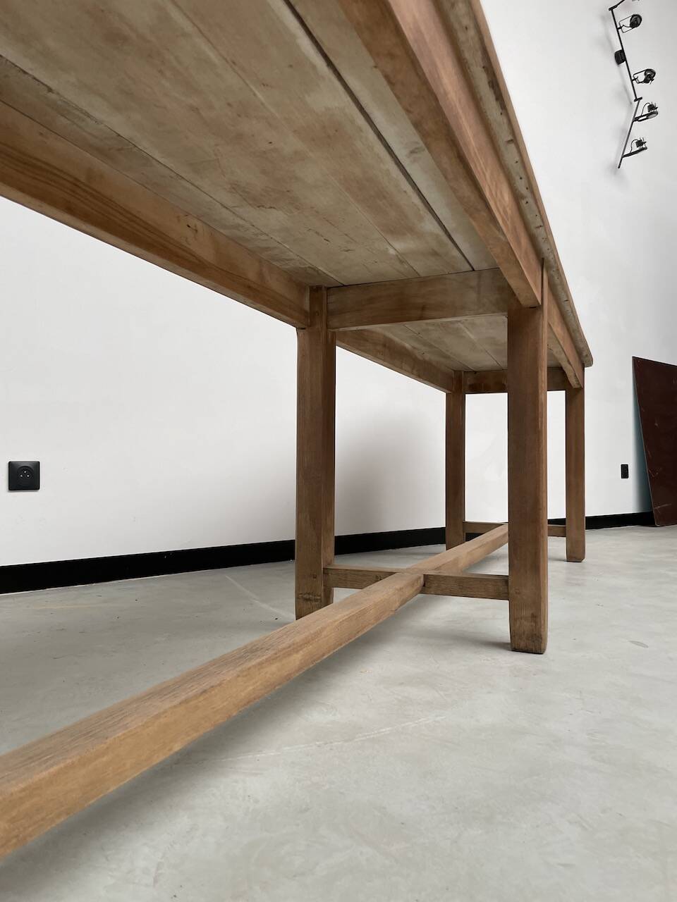 Oak console farm table 3m