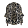 Zebre velvet toad armchair