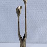 Bronze sculpture with leaf decoration