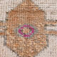 Neutral color handmade runner rug 317x87cm