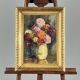 Still life with a bouquet of flowers, oil on canvas, French school, 20th century.