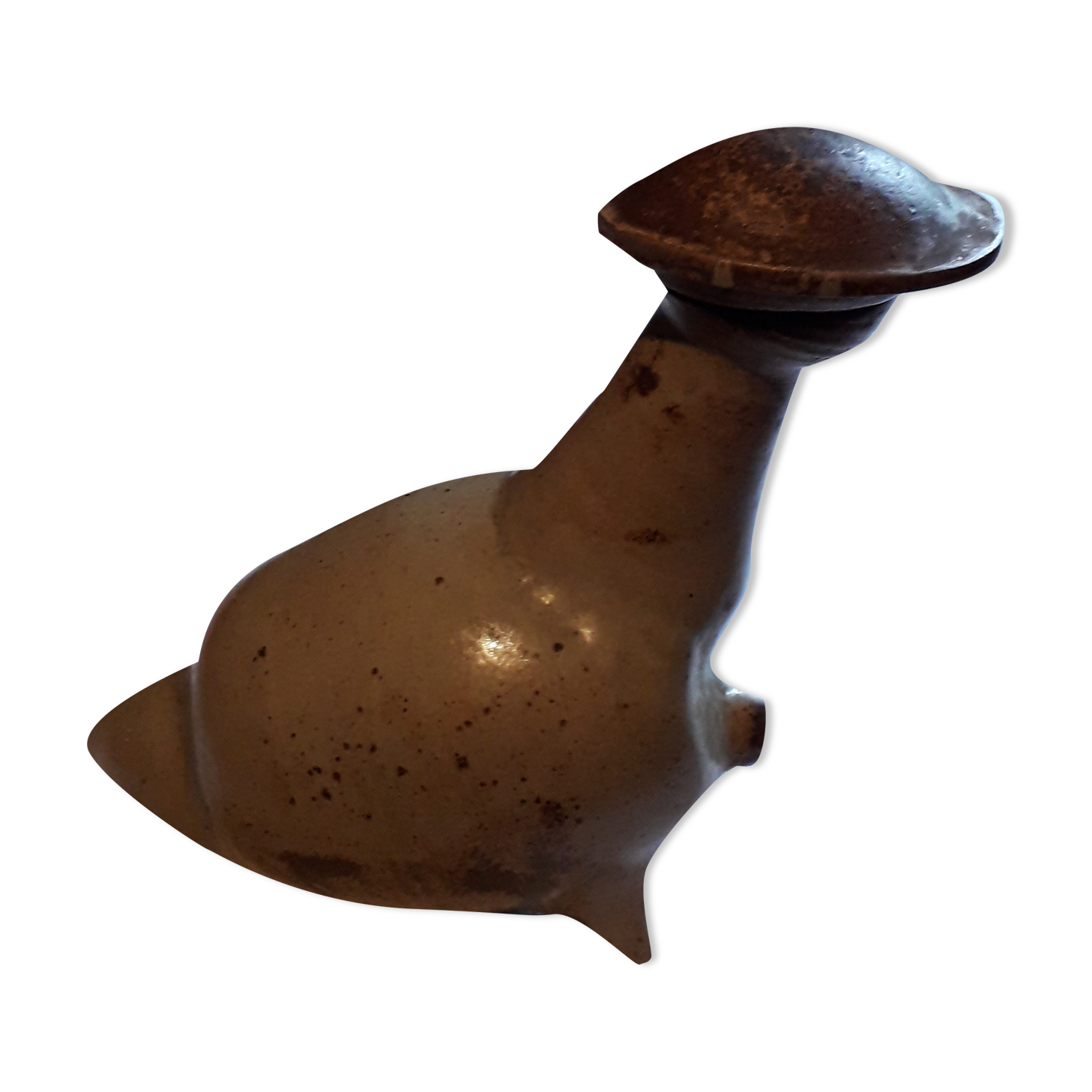 Zoomorphic ceramic (goose-shaped) vinegar maker stylized