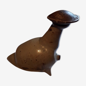Zoomorphic ceramic (goose-shaped) vinegar maker stylized