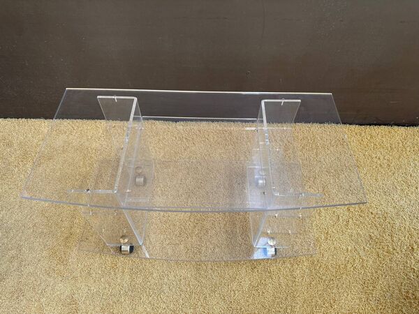 Meuble hi-fi en altuglass David Lange