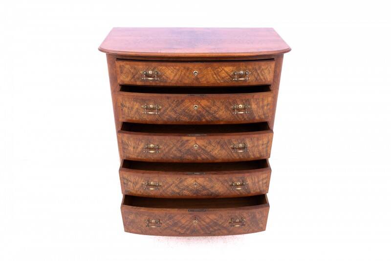 Chest of drawers, Scandinavia, mid-19th century. Antique.