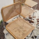 Set of 6 B32 chairs Marcel Breuer Italy design -1970s