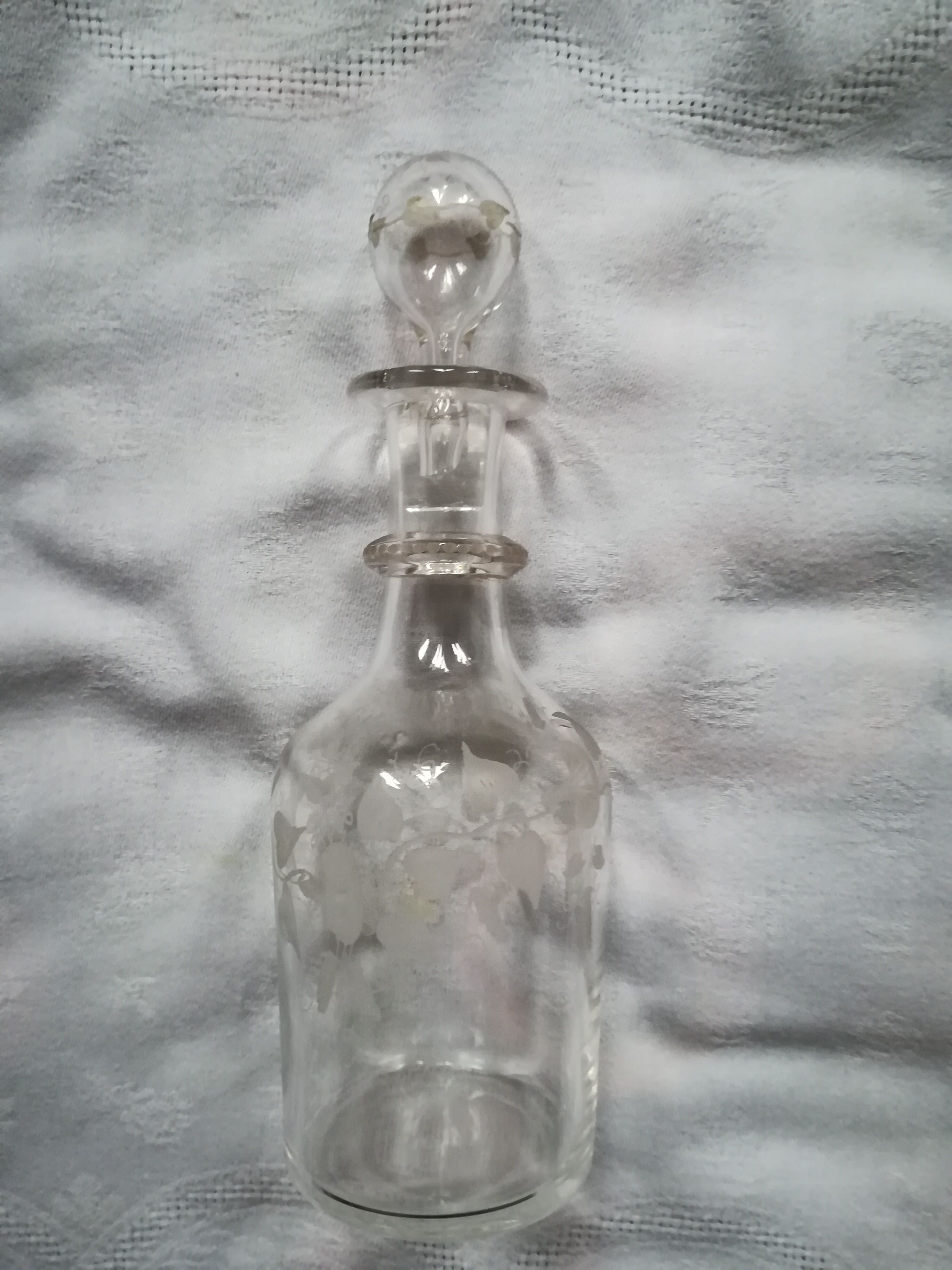 Set of four glass carafes