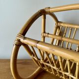 Vintage bamboo magazine rack