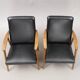 Fauteuil simili cuir vintage fabrication allemande