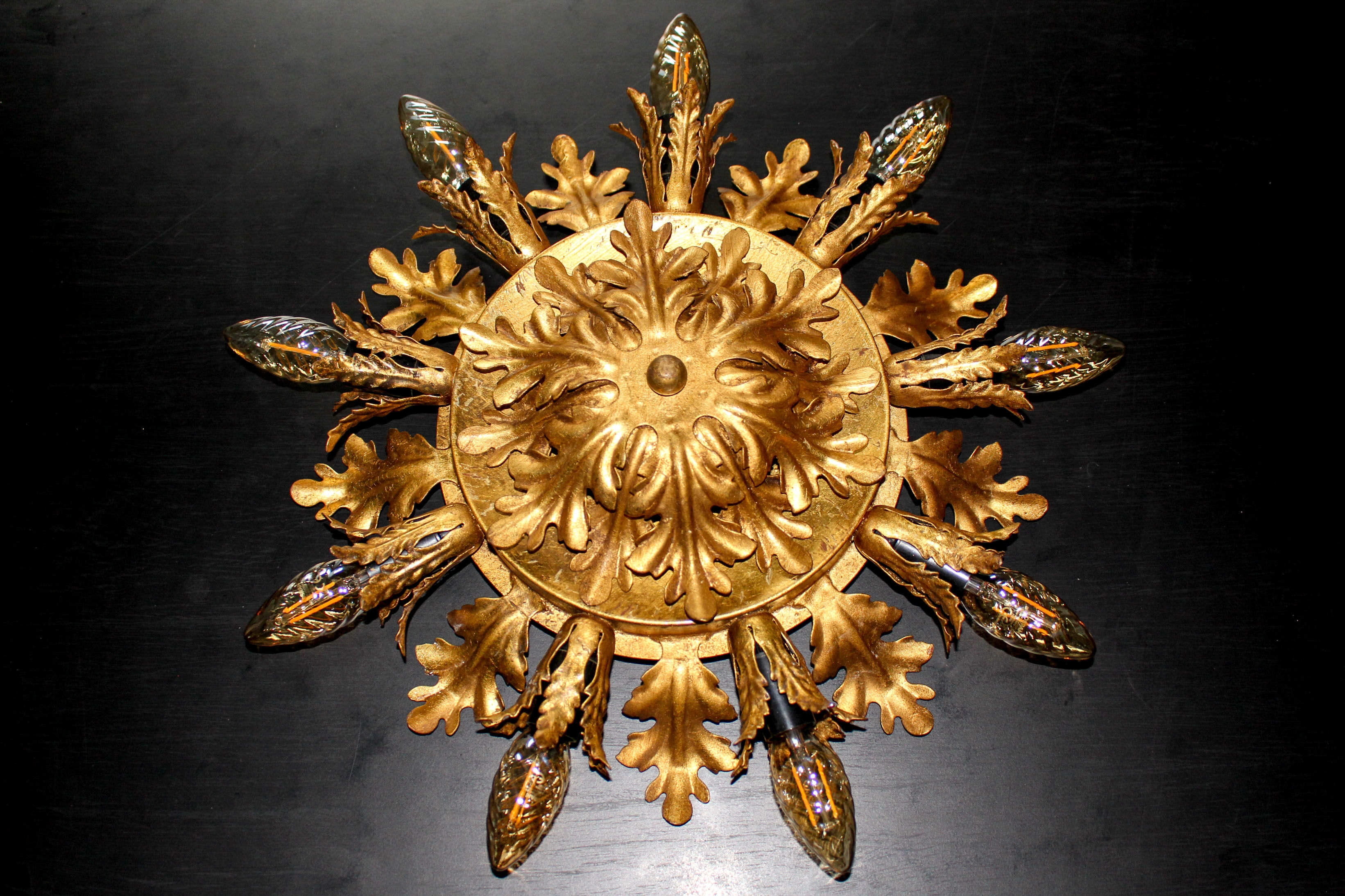 Plafonnier Florentine par Banci Firenze Italie 1970