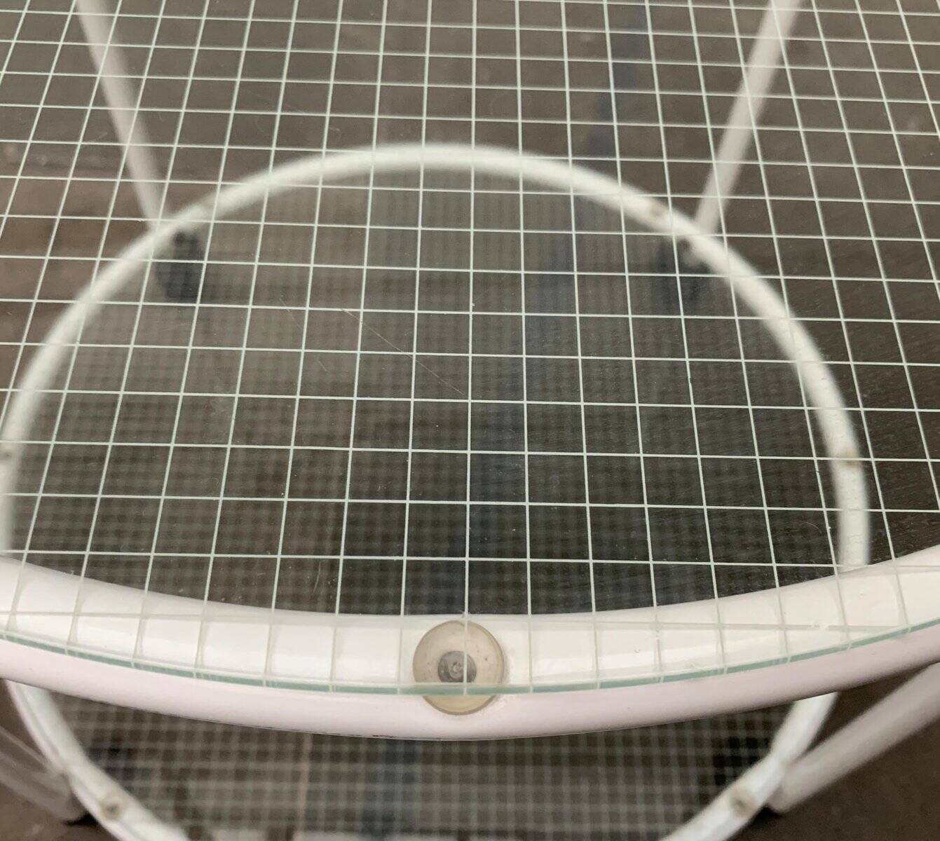 Postmodern Glass Side Table or Dessert Table