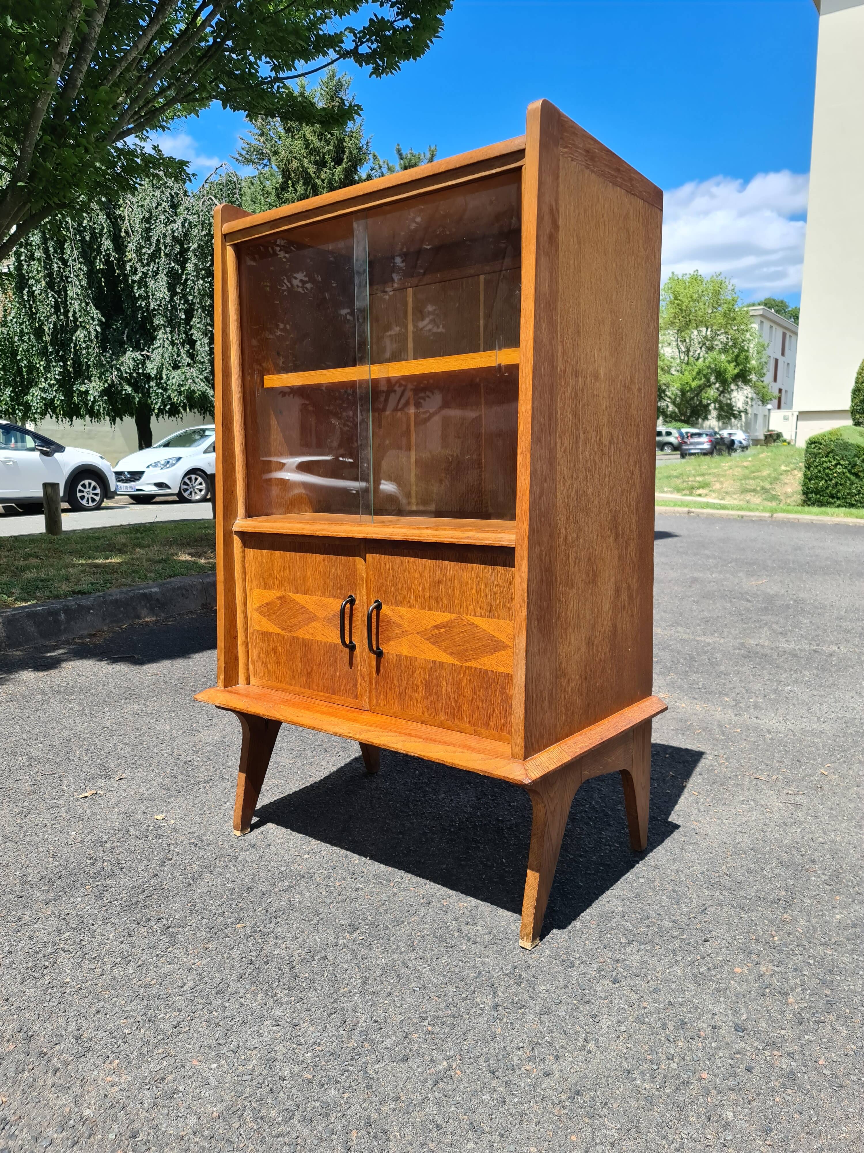 Showcase vintage library from the 60s
