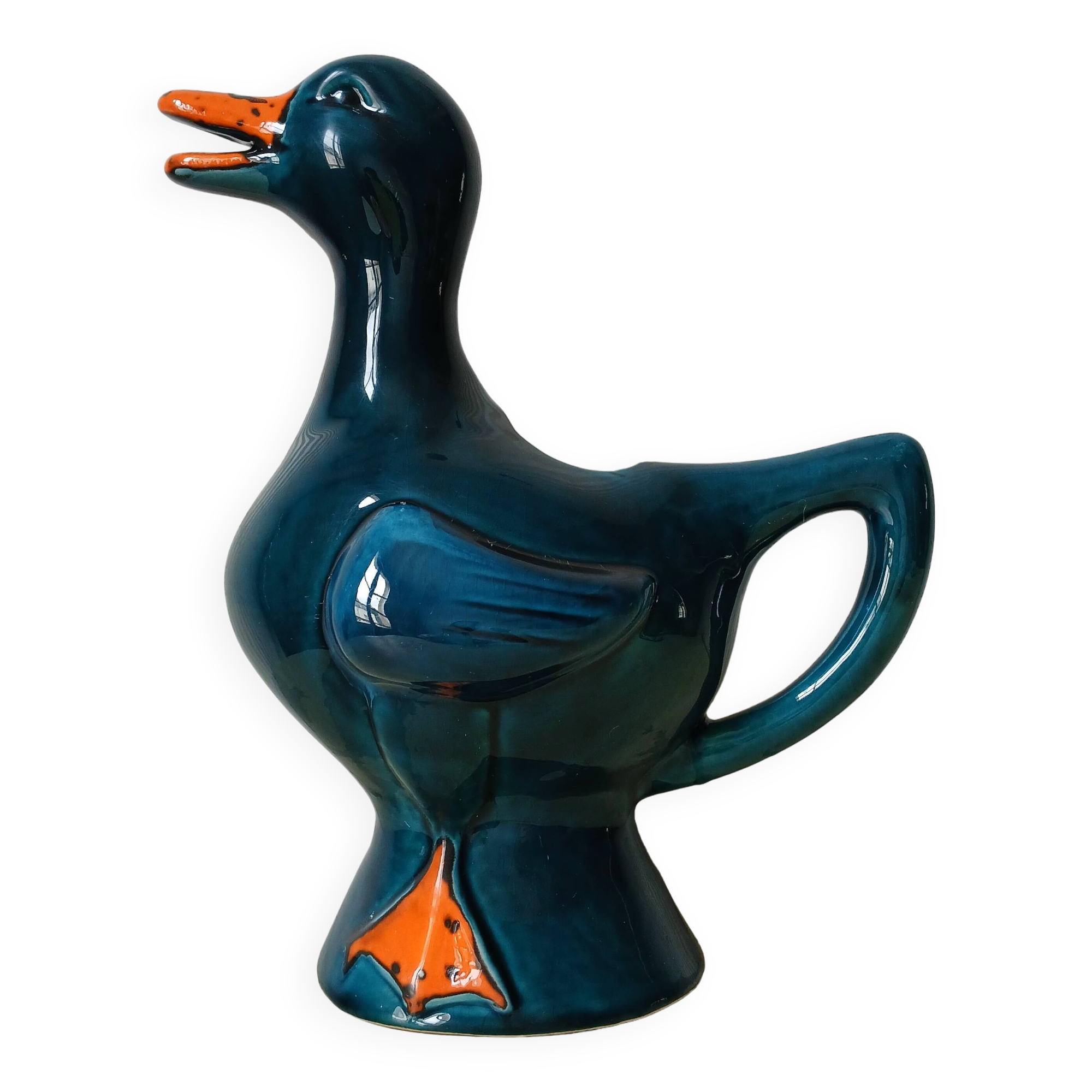 Pichet zoomorphe Poët Laval vers 1960