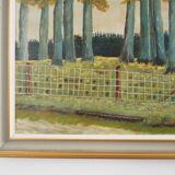 Tableau « La route de la forêt », design scandinave, années 1960