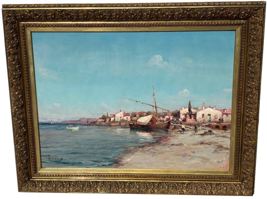 Grand tableau marine de Émile Godchaux
