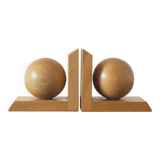 Serre-livres en bois modernes du milieu du siècle, années 1950, lot de 2